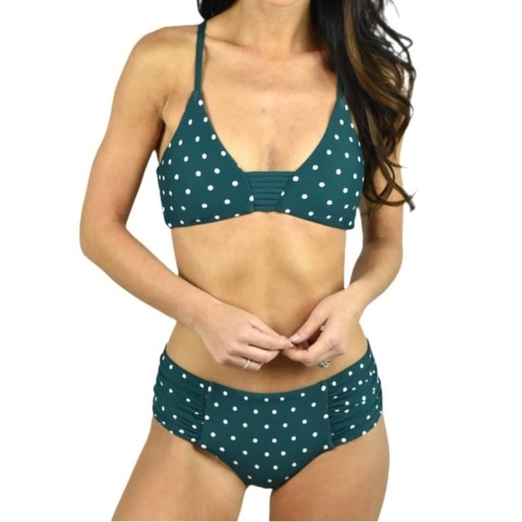 Other - Teal Polka Dot Bikini Set